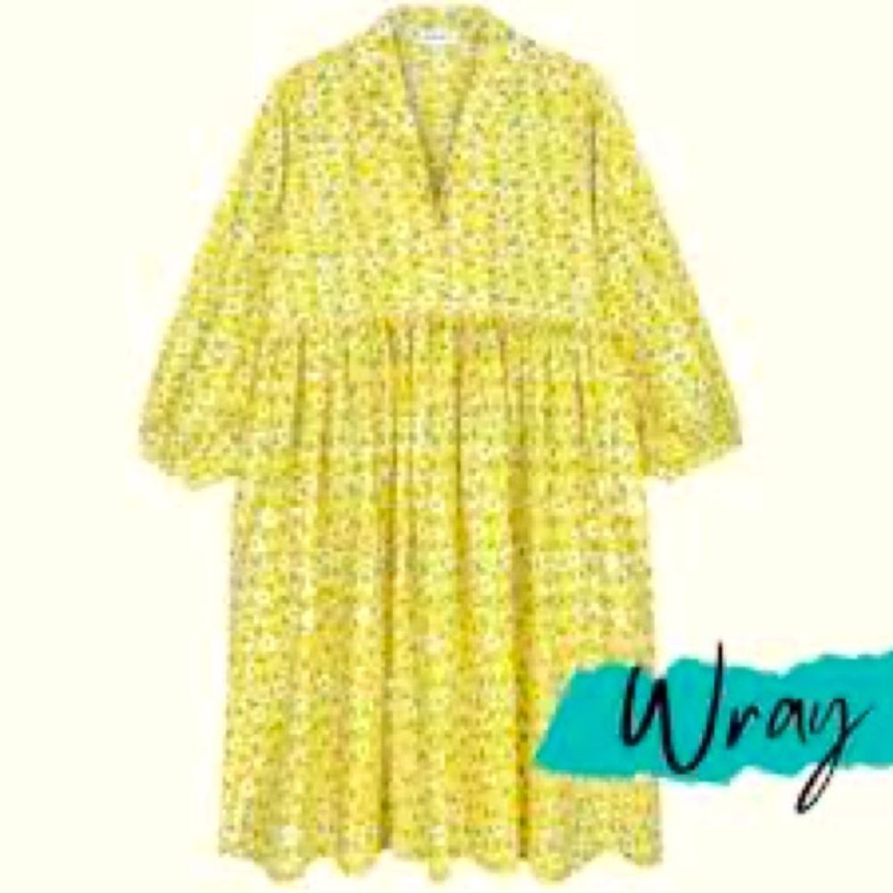 Wray Quinn Dress in Yellow Floral